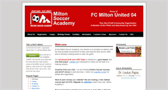 Desktop Screenshot of miltonsoccer.com